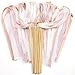 AUGSHY Wedding Wands Hochzeit, 40 Stück Wedding Wands mit Glöckchen Holz Hochzeitsstäbe Zauberstäbe für Hochzeiten Geburtstage Partys Feiertagsfeiern