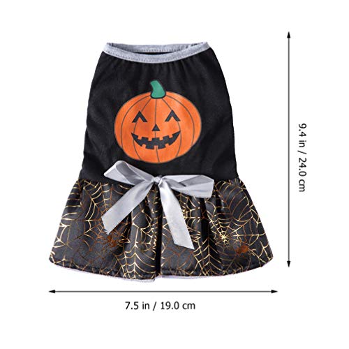 POPETPOP Cachorro Vestido de Halloween - Tema de Halloween Filhote de Cachorro Vestido de AbÃ³bora C