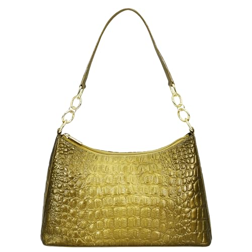 Image of Anuschka Women's Original Hand-Painted Genuine Leather Hobo with Chain Strap