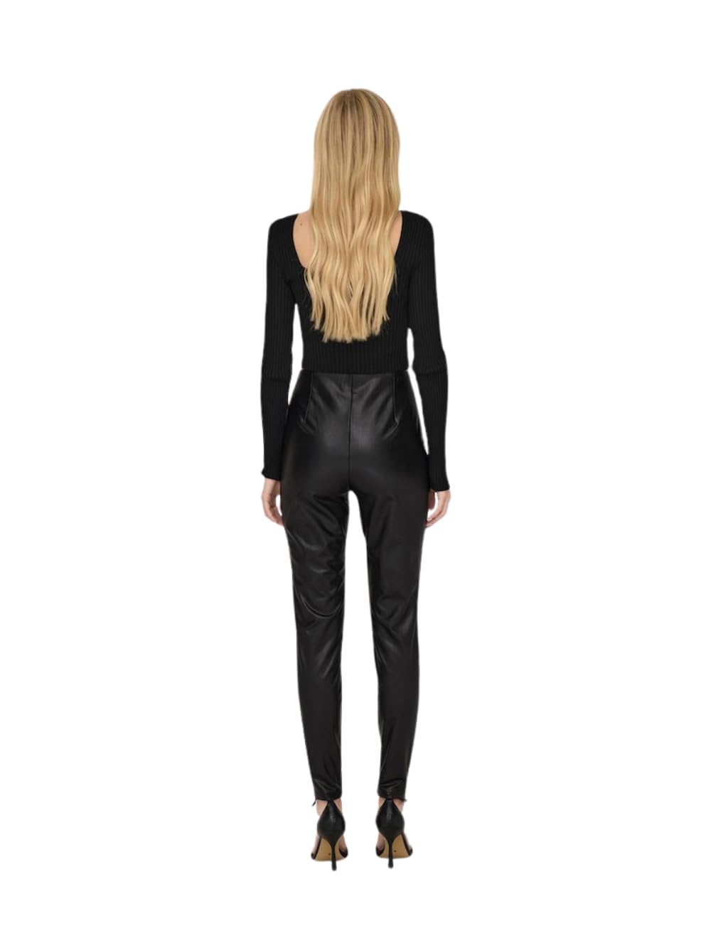 ONLY Damen Leggings Onllola Faux Leather Legging CC OTW