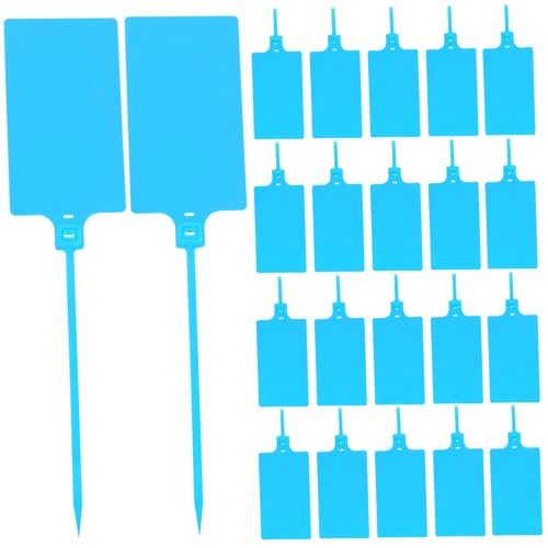 Ciieeo Blank Pendant Labels Logistics Tags 100pcs Plastic Tags for Shipping and Luggage Labeling