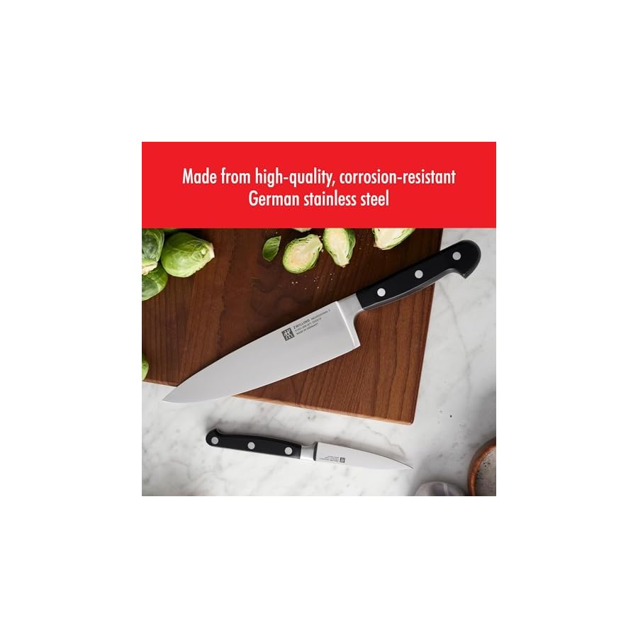 ZWILLING Professional S 2-Piece Razor-Sharp German Chef's Knife Set, Made in Company-Owned German Factory with Special Formula Steel perfected for almost 300 Years, Dishwasher Safe