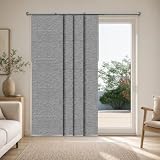 CHICOLOGY Panel Track Blinds, Weave Grey, 86'x...