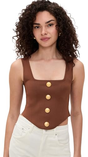 L'AGENCE Women's Saga Square Neck Knit Corset