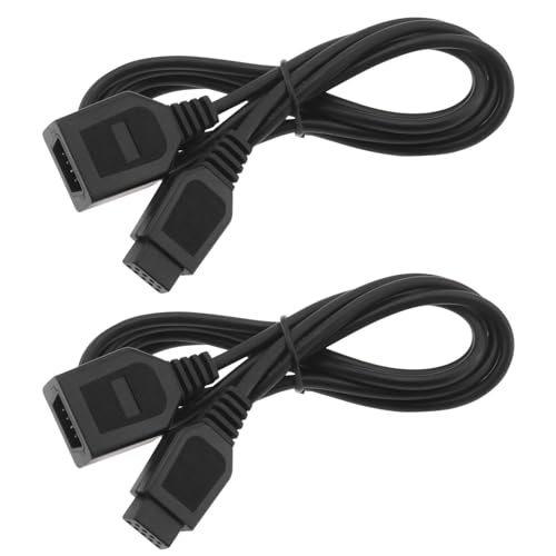YINETTECH 2 Stück 9-poliges Verlängerungskabel für Spielekonsolen 1,8 M Lange Verlängerung des Hauptsystem-Controllers Kompatibel mit Sega 2 Generation Kompatibel mit Genesis Host