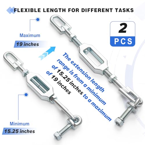 Otoolling 2 Pcs Adjustable Turnbuckle Stabilizer TC422-39700 Compatible with Kubota Tractors L3200H L3200F L3200DT L3400F L3400DT L3700SU L3800H L3800F L3800DT L2501H L2501F L2501D L2800F L2800DT