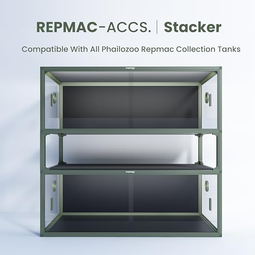 Image of Reptile Terrarium Stackers V2, 10 inch Gecko Tank Accessories Spacers, ONLY for Phailozoo Collection 50 /85 /120 Gallon Reptile Tanks 4Pcs