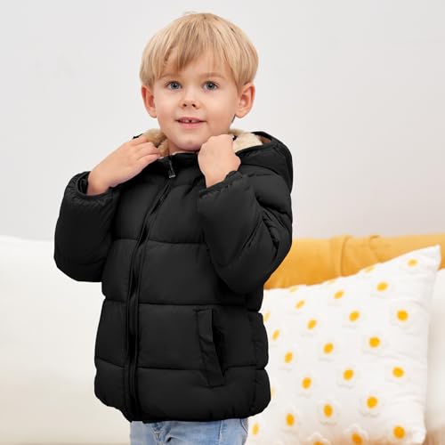 Anhdm Baby Boys Girls Thicken Winter Coat Toddler Fleece Warm Hooded Jacket Clothes 2024 thumb #5