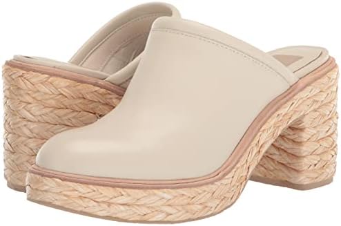 Dolce Vita Women's CAMDIN Raffia Mule, Ivory Leather, 6 | Image 6