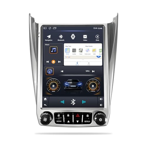 Android 12 Car Stereo, 10.1-inch HD Touchscreen, WiFi GPS Navigation Radio Player with Backup Camera for Chevrolet Equinox, GMC Terrain 2012-2017 (2+32G with Lock)