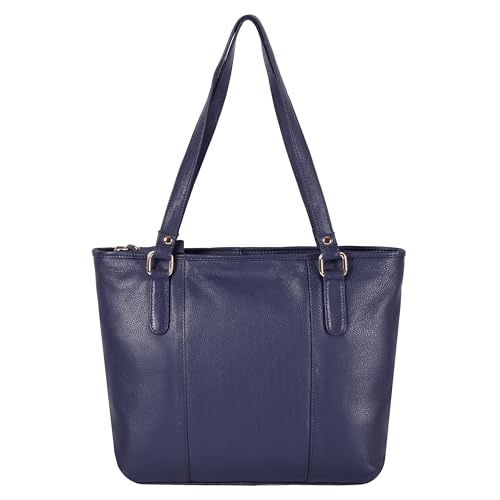 Image of Leather Purse For Women - Real Leather Tote For Women - Ladies Shoulder Handbag For Work, Travel, Casual Use