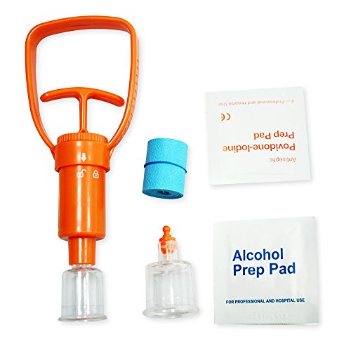 KONMED Urgence Fournitures de Premiers Soins Extracteurs Pompe à Vide Kit Sécurité Voyage Venin Protecteur Serpent Mordre Venin Extracteur Cover