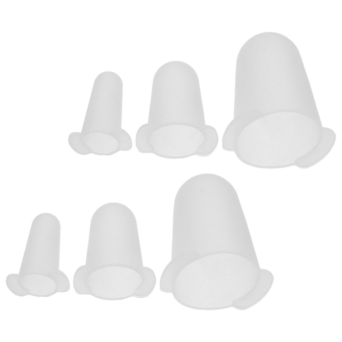 Punta de Tubería de Silicona Flexibles 6 Piezas (pequeño, Mediano, Grande) para Decoración de Pasteles, Cubiertas Protectoras Reutilizables para Boquillas y Mangas de Glaseado