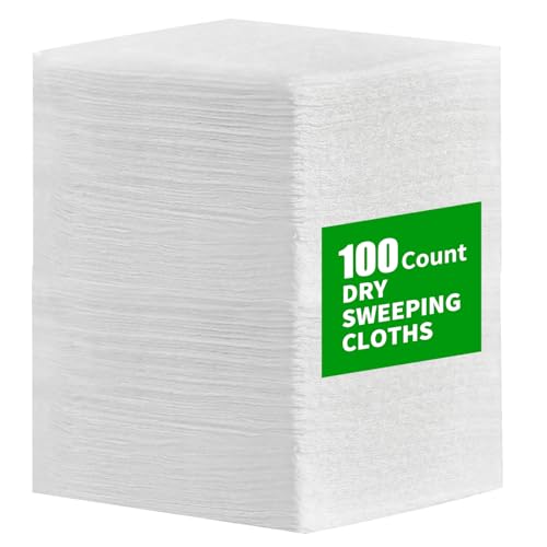 SUNRRA 100�� �h���C�X�C�[�v�N���X Swiffer Sweeper �h���C�X�C�[�v�p�b�h�Ή� ���͋z���_�X�^�[�l�ߑւ����b�v Swiffer Sweeper�Ή� 27.9 x 21.8 cm