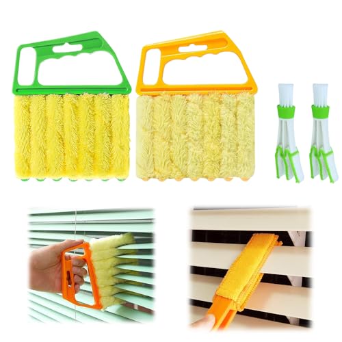 hoehew 4PC Blind Cleaner Duster Tool, 2025 Upgrade Window Venetian