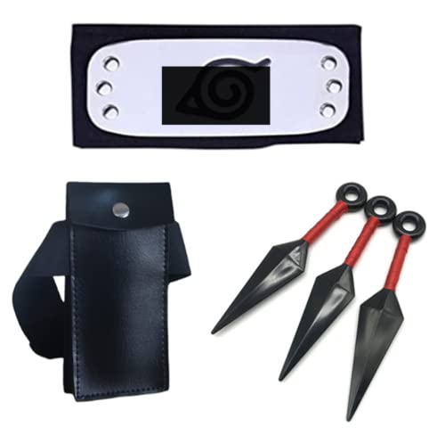 3 pcs Kunai ,Ninja Headband, Ninja Kunai Bag, Elastic Straps Cosplay Japan's Anime Ninja Costume Themed Party (6 Pack) 3 pcs Kunai ,Ninja Headband, Ninja Kunai Bag, Elastic Straps Cosplay Japan's Anime Ninja Costume Themed Party (6 Pack)