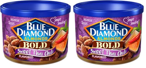 Blue Diamond Almonds Sweet Thai Chili Flavored Snack Nuts, 6 Ounce (Pack of 2)