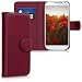 Produktbild kwmobile Samsung Galaxy S4 Mini Hülle - Kunstleder Wallet Case für Samsung Galaxy S4 Mini mit Kartenfächern und Stand - Bordeaux