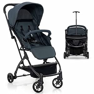 BABY JOY Lightweight Baby Stroller, Compact Travel Stroller for Airplane, Easy One-Hand Fold, High Landscape Infant…