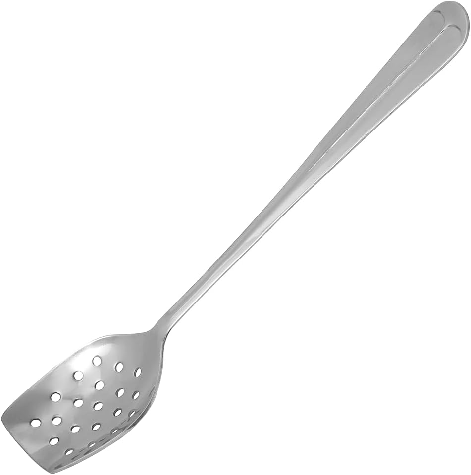 Lindy's Stainless Steel Perforated Stir Spoon, Silver (SCSP)
