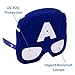 Sun-Staches Marvel Official Captain America Sunglasses | Costume Accessory Mask | UV400 | One Size Fits Most