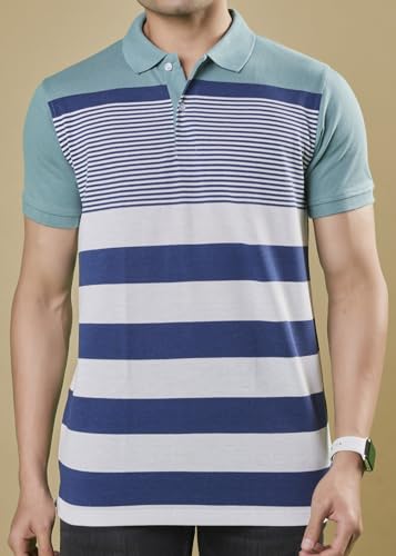 Image of 3BROS Men's Collor Neck Polo T-Shirt, Anti Stain and Half Sleeves, Cotton Blend, Regular Fit Tshirt for Men || Mens t Shirt