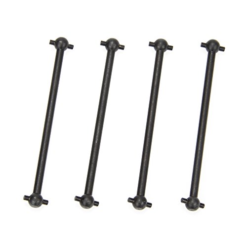 Front/Rear Center Driving Dogbone Shaft 06006 70MM Iron Black for 1/10 RC Hobby Model Car HPI HSP,COJOYS,4PCS (Black)