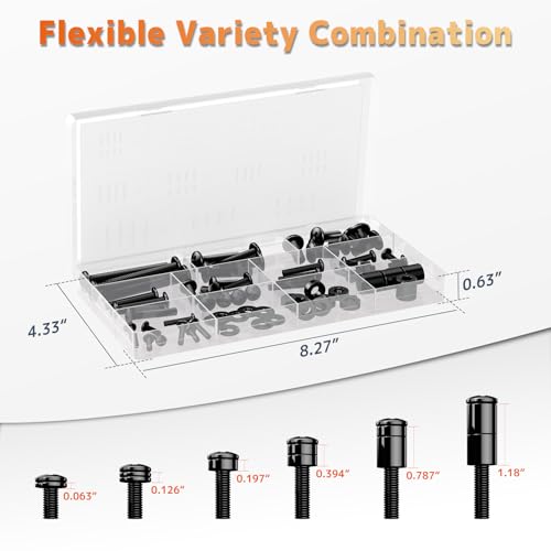 PUTORSEN Universal VESA Schrauben Set - M4 M5 M6 M8 Schrauben mit Abstandhalter, für TVs/Monitore bis 80 Zoll, Kompatibel mit Monitor-Wandhalterungen und TV-Standfüßen – Bild 6