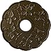 Ekena Millwork CM17TSBRS Terrones Butterfly Ceiling Medallion, 17 7/8"OD x 3 7/8"ID x 1"P, Hand-Painted Brass