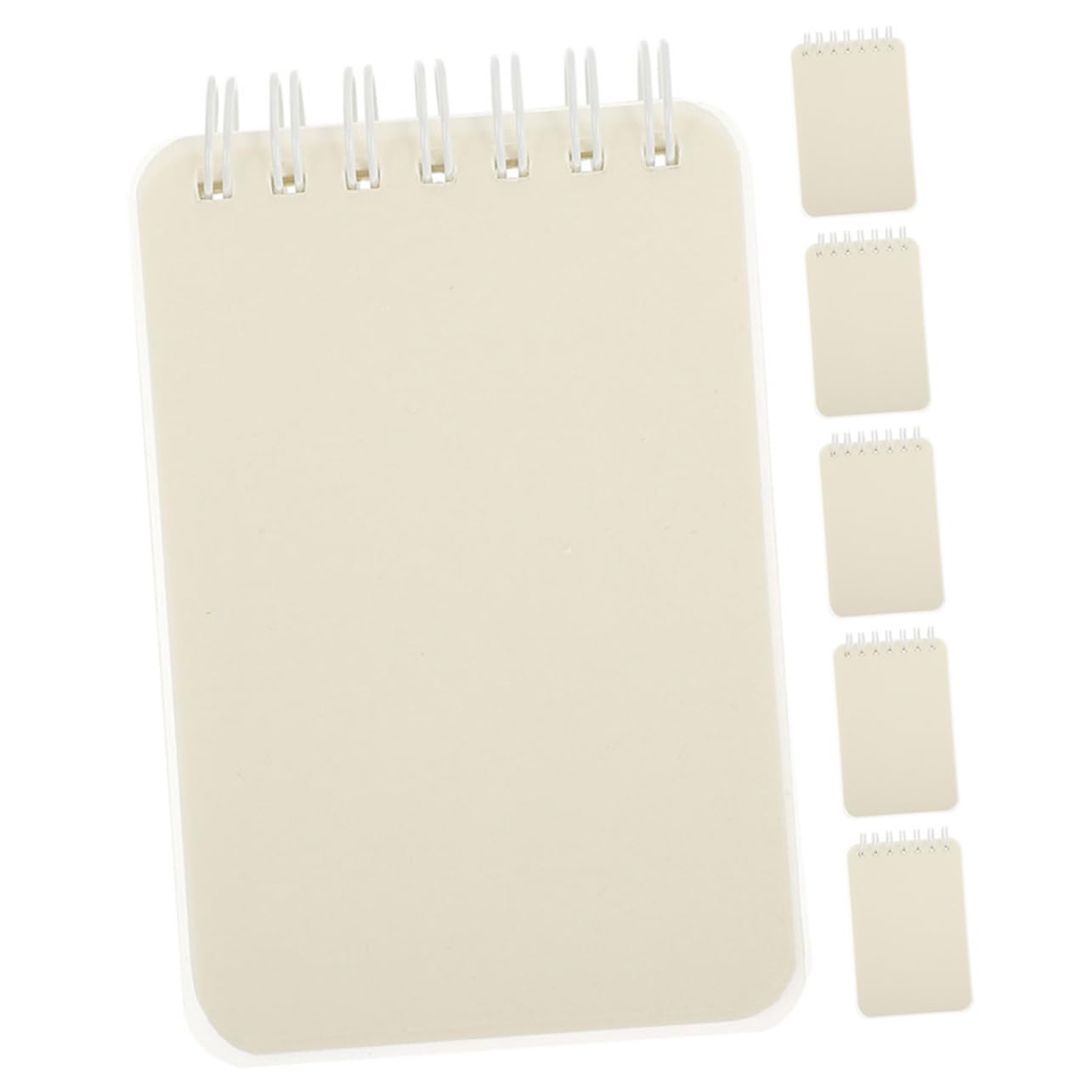 EXCEART 5 Ensembles Livre De Bobine A7 Carnet De Notes Mini Cahier À Spirale Cahiers Pour L'école Cahier De Poche Pour Enfants Collège Petit Bloc-notes De Bureau Blanche Pp 6 Pièces * 5