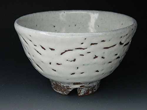 Amazon｜茶道具 萩焼 カイラギ 梅花皮 抹茶茶碗 白萩 萩焼抹茶茶碗
