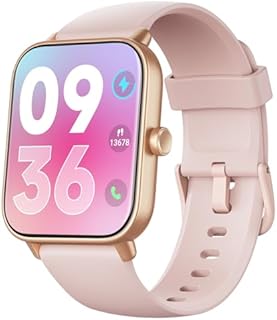 Smart Watch (Answer/Make Calls) with Alexa Built-in, 1.8" Touch Screen Smartwatch for Heart Rate Sleep SpO2 Monitor, 5ATM Waterproof, 100+ Sports Modes, Calorie/Step Counter for iOS Android Phone