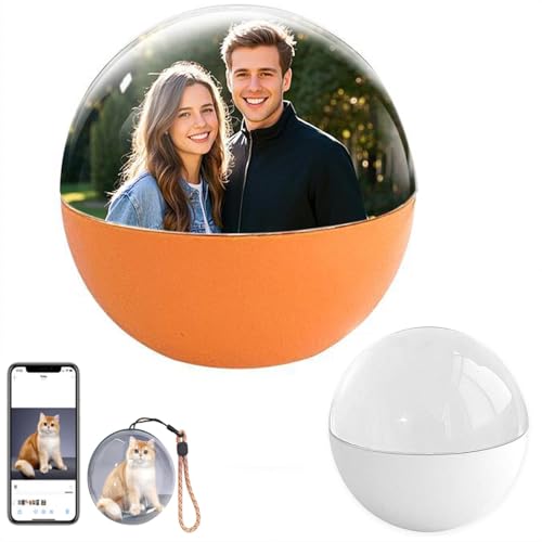 3D Ultrasound Crystal Ball Digital Photo Album, 2025 Upgraded APP Control Crystal Ball Video Player, Easy Operation DIY Customizable Gift with Electronic Screen-Great for Couples,Pets, Memories
