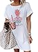 Produktbild HOTAPEI Damen Ananas Print Kleid Amerikanische Flagge USA Star Stripe Maxi Kleid