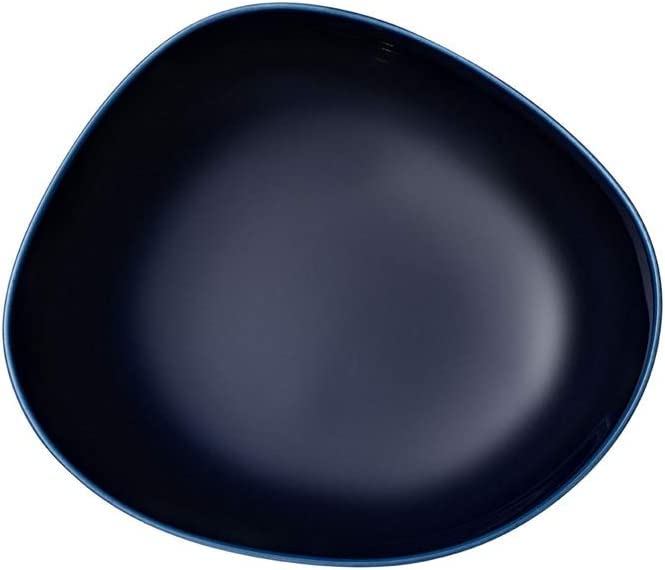 Villeroy & Boch Organic Dark Blue 1952902700 - Juego de 4 platos hondos (6 unidades, acero inoxidable)