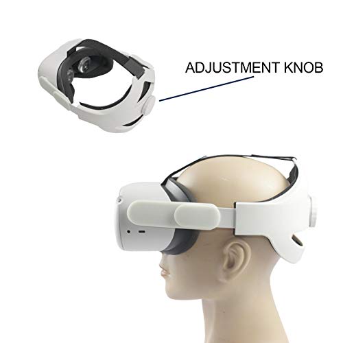 Correia de cabeça ajustável e cobertura de silicone VR para o fone de ouvido Oculus Quest 2 VR,Subst
