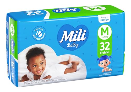 Fralda Ultra Seca Jumbo, Tamanho M 1X32, Mili