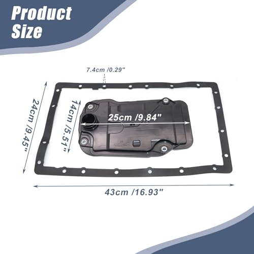 Image of XQSMWF Transmission Oil Strainer With O-Ring & Pan Gasket Fit for Lexus IS250 2.5L 2006 2007 2008 2009 2010 2011 2012 2013 2014 2015 GS300 3.0L 2006#35330-30090 35168-22020 90301-31014