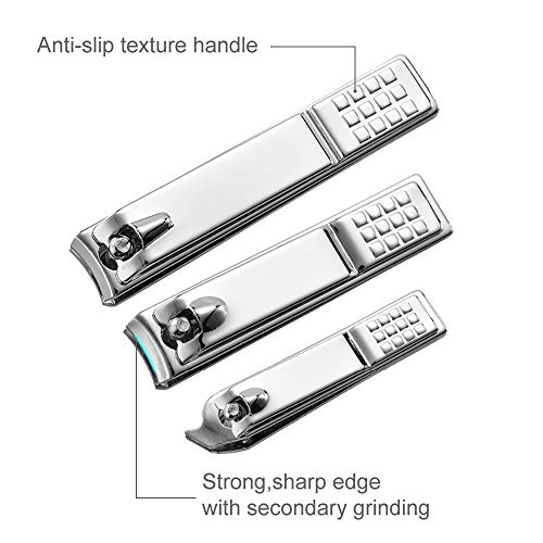 Mostop 12 STKS Nail Clippers Kit Manicure Set Rvs Professionele Pedicure Care Tools Toenail Clippers, Grooming Kit met… - Afbeelding 4