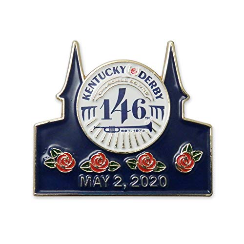 Churchill Downs Gold Plated Lapel Pin. IMC-Retail