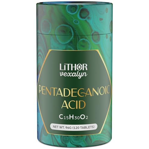 Lithorvexalyn Pentadecanoic Acid C15:0 Supplement High Altitude Sheep Milk Sourced 120 Tablets