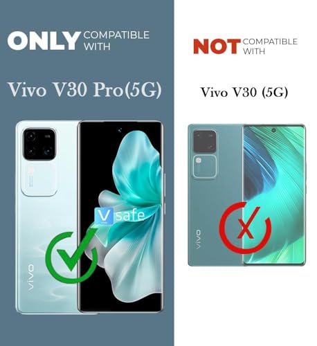 Image of AIBEX Back Cover for Vivo V30 5G / Vivo V30 Pro 5G | D10 Tough Armor Case | Sliding Camera Shield | 360 Protection | Kickstand Ring Holder | Military-Grade Shockproof Bumper Case