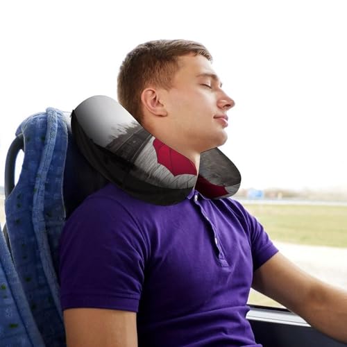 Almohada de viaje Memory Foam tamaño único U miniatura 7