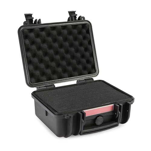 Image of Amazon Basics Hard Camera Case, Small, Black, Solid, 12 inchL x 11 inchW x 6 inchH