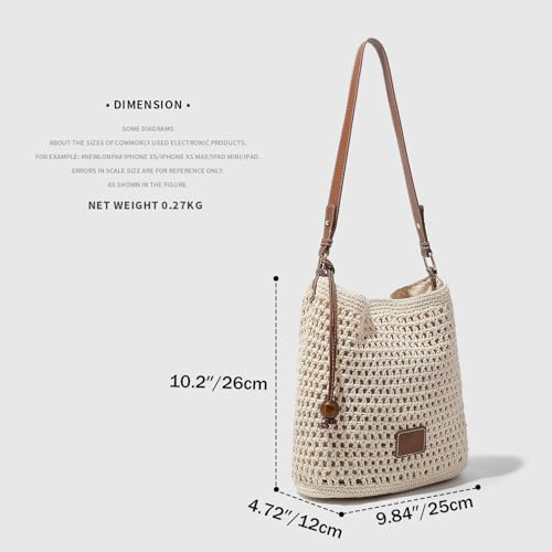 Bolso Tote de Verano Tejido a Crochet Suave miniatura 7