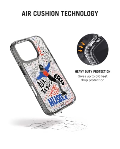 Image of DailyObjects Drift4L Stride 2.0 Magnetic Case Cover Compatible with iPhone 16 Pro Max | Wireless Charging Slim Back Cover | 2 Layer Edge Protection & Shockproof
