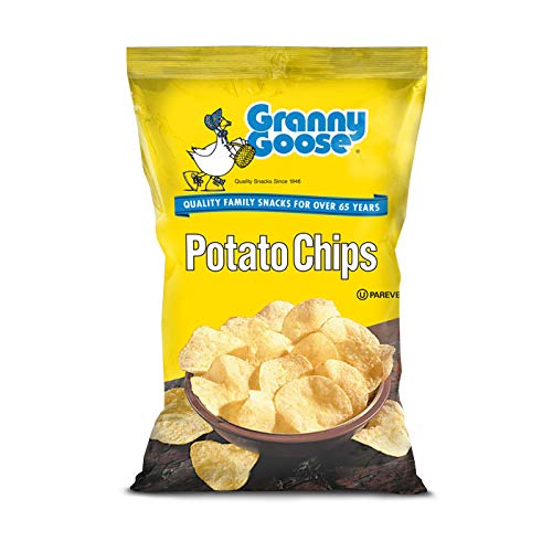 (Pack of 24) Granny Goose Potato Chips Plain, 5oz