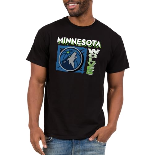 Junk Food NBA - Minnesota Timberwolves Scribble Square Adult SS T-Shirt