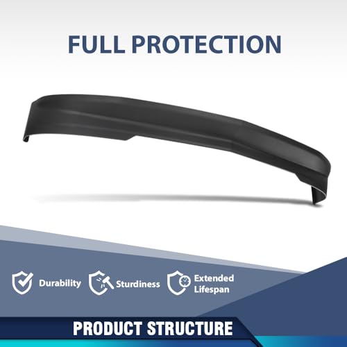 Image of PIT66 Front Lower Valance Fit Chevy Suburban Tahoe 2015-2020 | Front Lower Valance Compatible with Chevy Suburban Tahoe 2015-2020, Suburban 3500 HD 2016-2019 22936501, GM1095201 Black