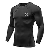 Schnell Trocknend und Feuchtigkeit Wicking - Die herren sportshirt herren langarm bestehen aus feuchtigkeitsableitendem und atmungsaktivem Stoff, der Schweiß schnell absorbiert und schnell trocknet, unangenehme Gefühle fernhält und die Körpertemperatur während des Trainings reguliert